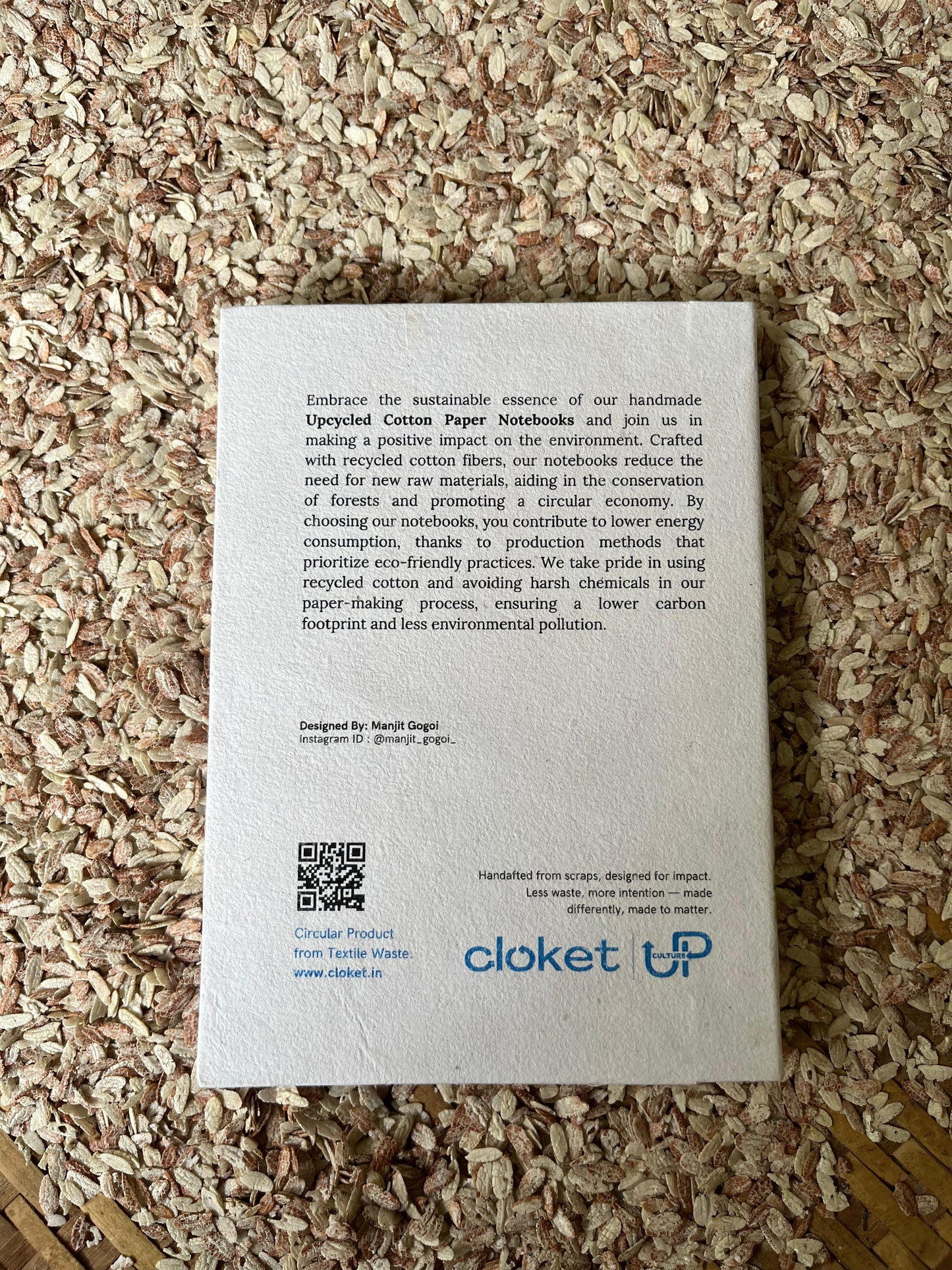Gor by Manjit Gogoi, Recycled Cotton Paper Notebook Artist Edition