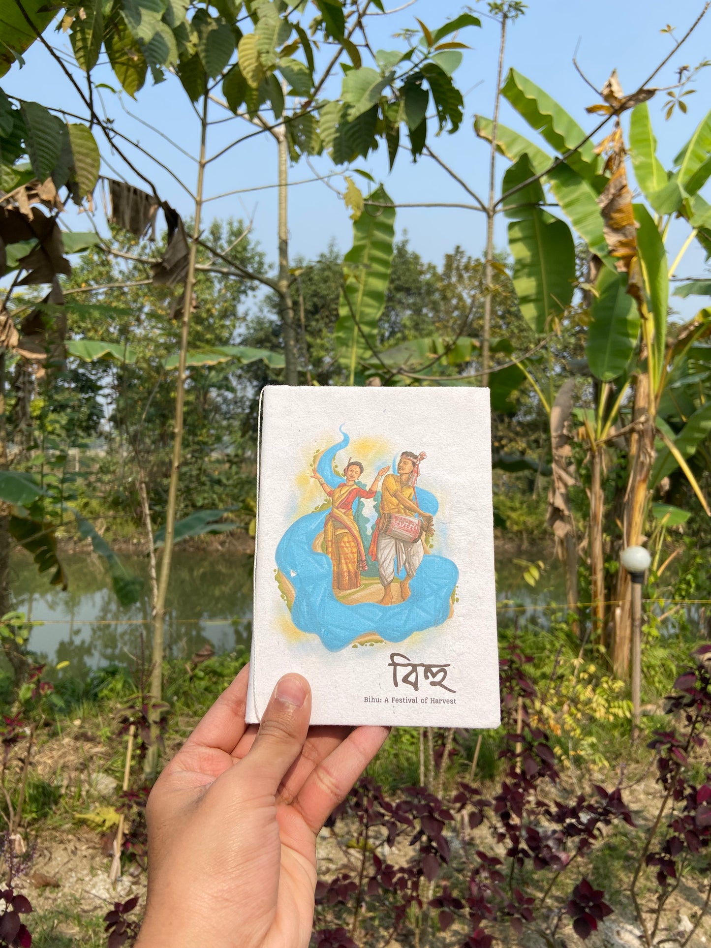 Bihu by Manjit Gogoi, Recycled Cotton Paper Notebook Artist Edition