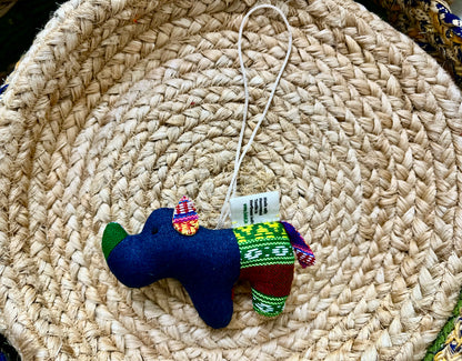 One Horned Rhino Phone Charm | Rear View Mirror Decor