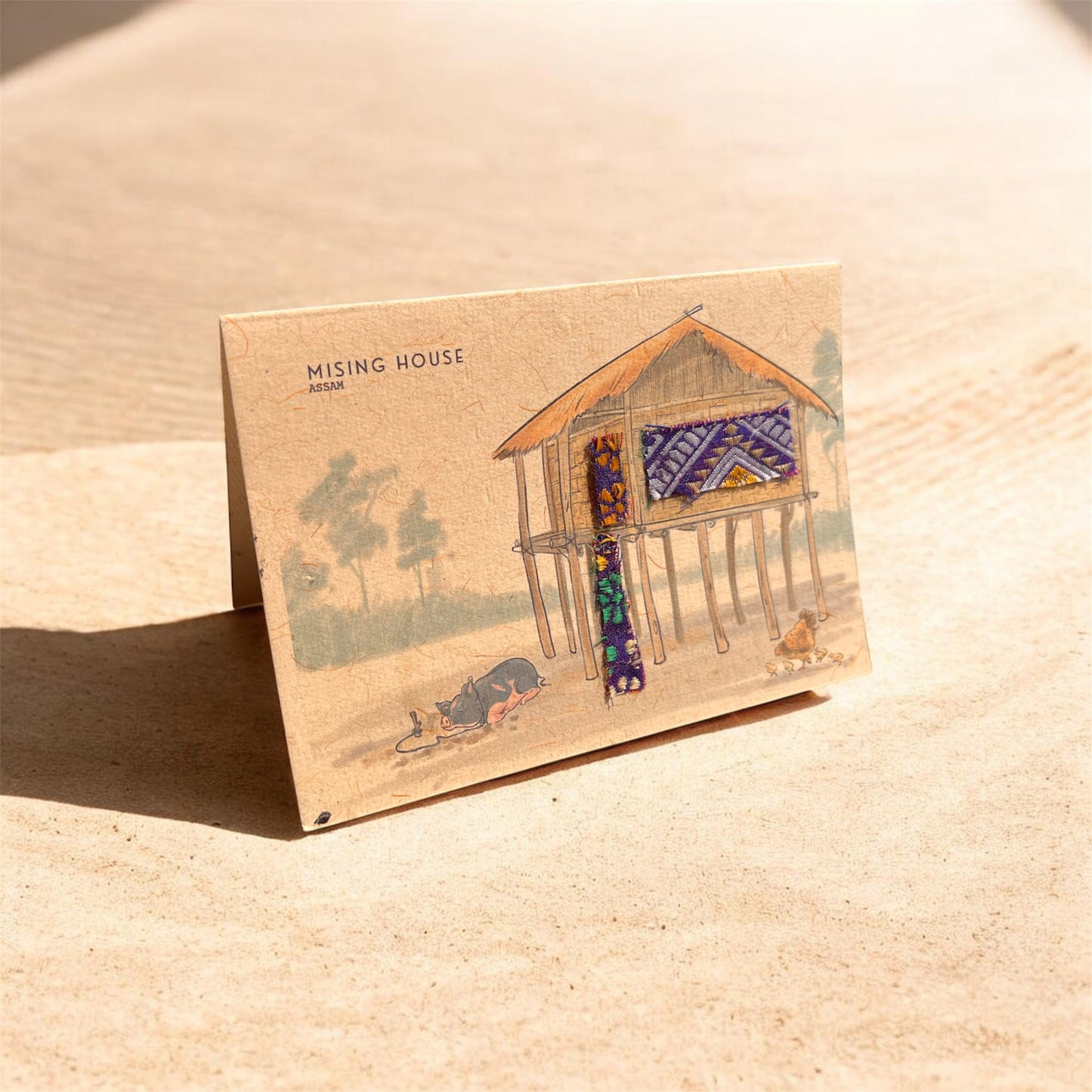 Mising House Greeting Card