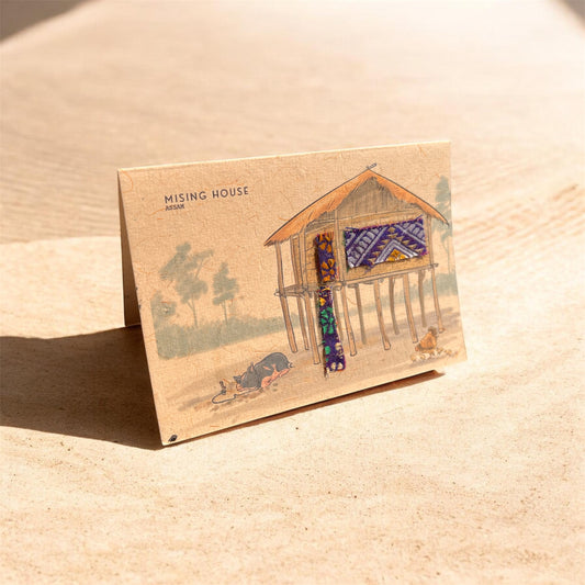 Mising House Greeting Card