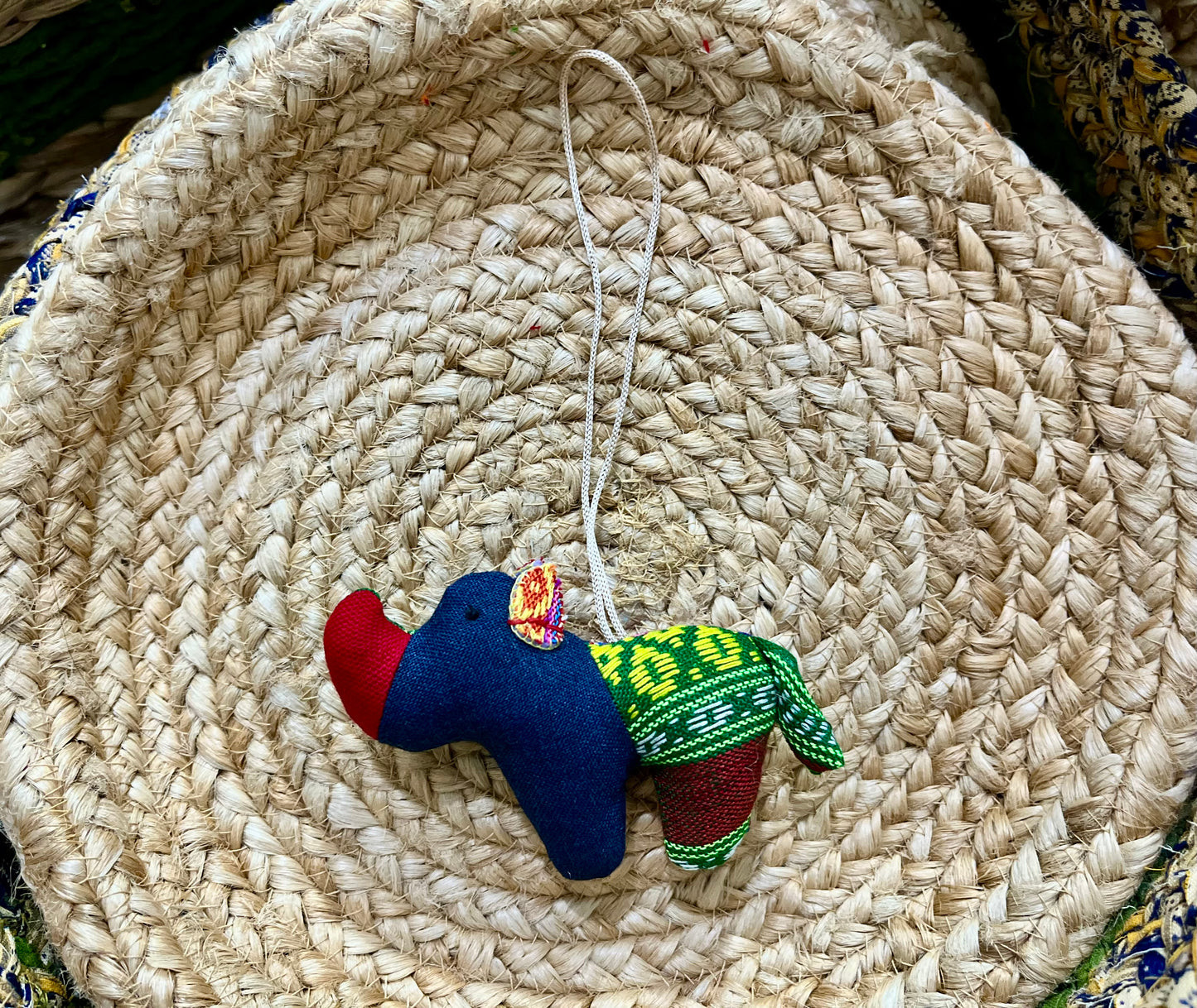 One Horned Rhino Phone Charm | Rear View Mirror Decor