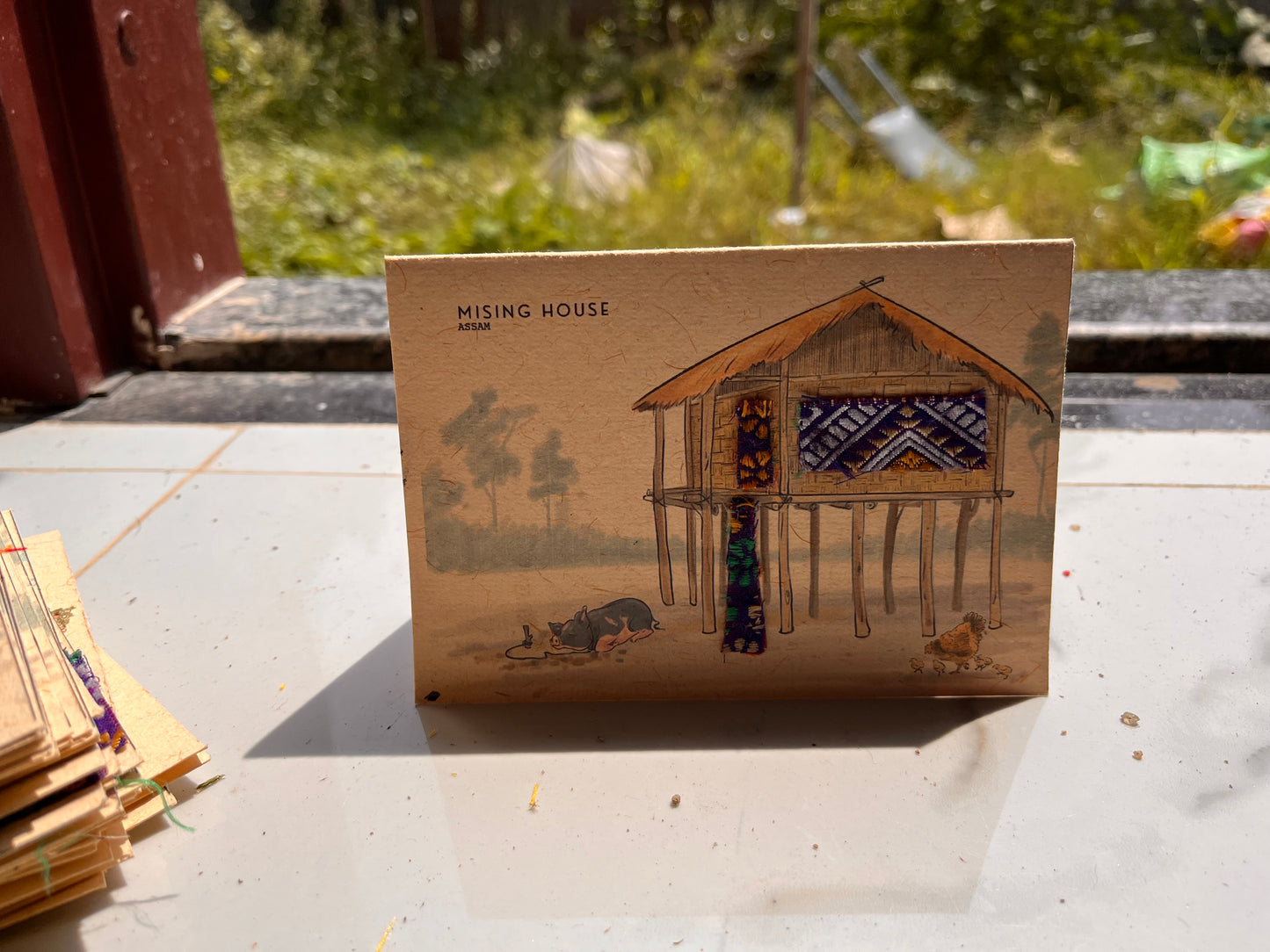 Mising House Postcard